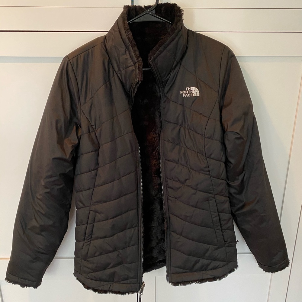 Two Sided North Face Jacket Black - image 1